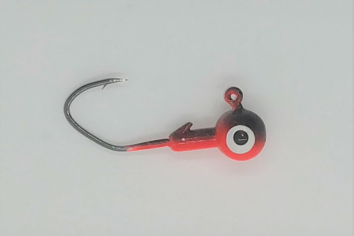 Jig Head - Black Cherry With Barbed Hook