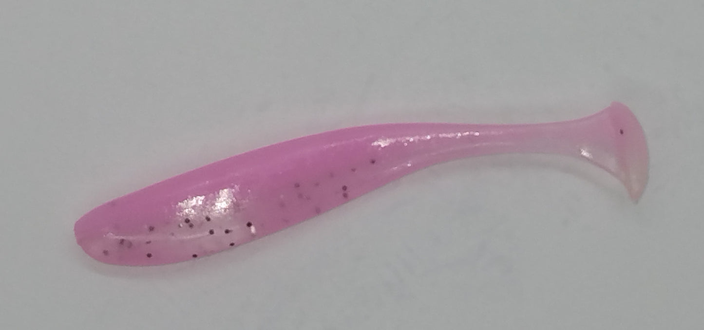 Paddle Tail Shad - Bubble Gum/Pearl