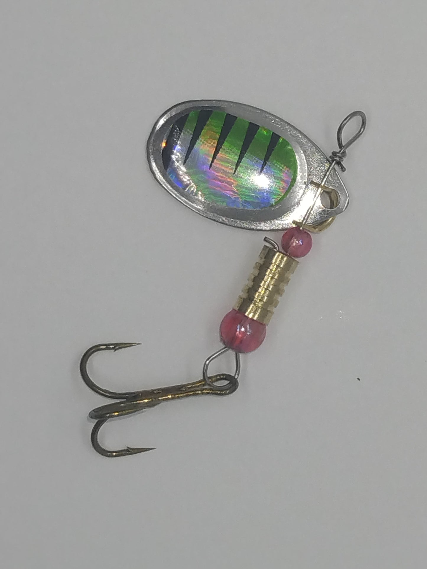 In-Line Spinner -Black/Silver Green