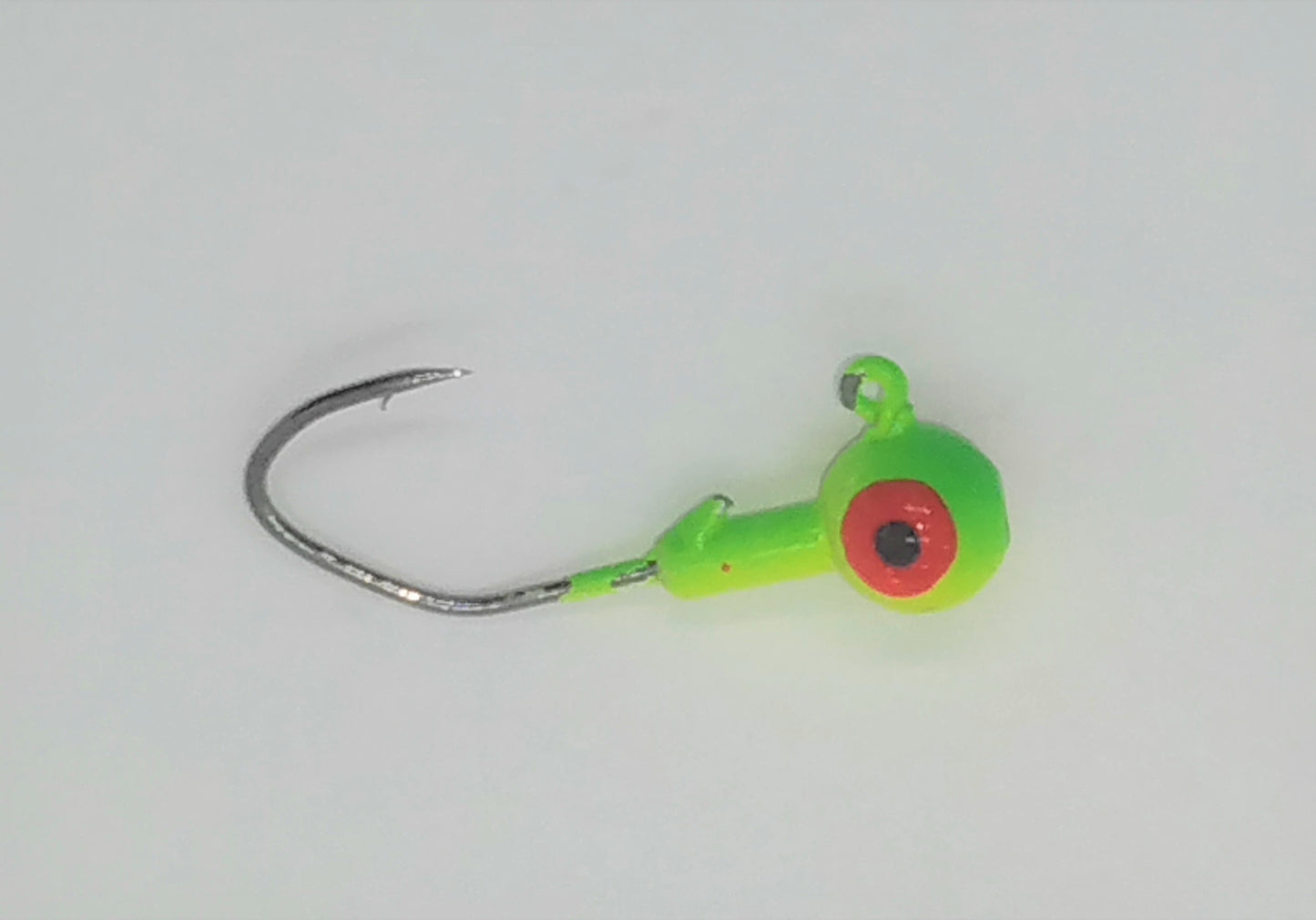 Jig Head With Barbed Hook - Zombie Green