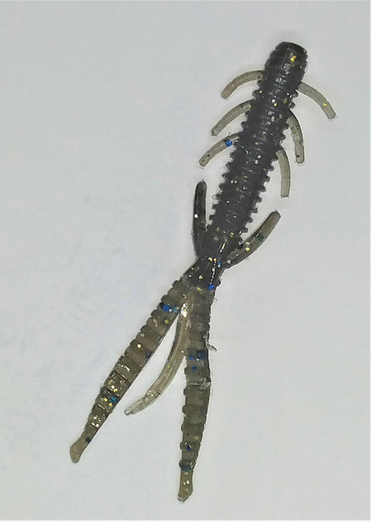 Soft Shrimp Lure - Speckled Midnight