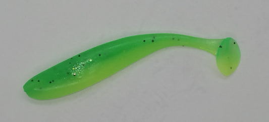 Paddle Tail Shad - Pickle/Zombie Green