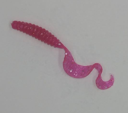 Curly Tail Grub - Specked Knockout Pink