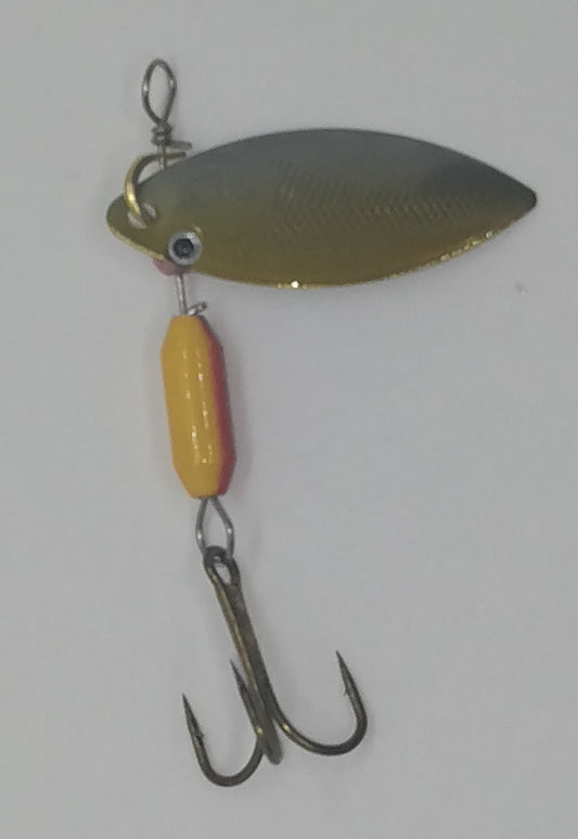 In-Line Spinner -Fish Head Gold