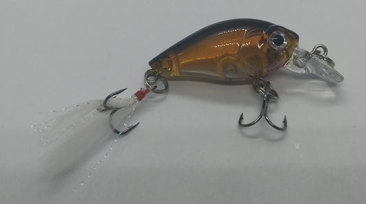 Translucent Crank Bait - Gold Rush With Tail